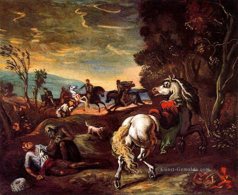 Das Pferd ist Giorgio de Chirico Metaphysischer Surrealismus gegangen Ölgemälde